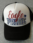 Eagle PRIDE Black Trucker Hat
