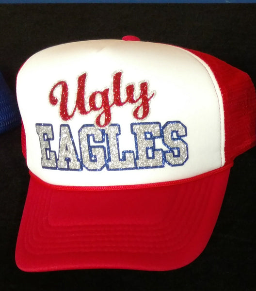 Ugly EAGLES Red Trucker Hat