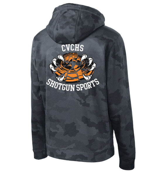 Shotgun Sports Sport-Tek Sport-Wick CamoHex Fleece Dark Smoke Grey Unisex Hoodie Sweatshirt