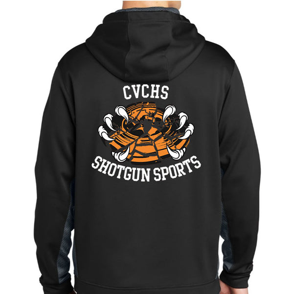 Shotgun Sports Sport-Tek Sport-Wick CamoHex Fleece Black / Dark Smoke Grey Unisex Hoodie Sweatshirt