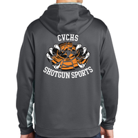 Shotgun Sports Sport-Tek Sport-Wick CamoHex Fleece Dark Smoke Grey / White Unisex Hoodie Sweatshirt
