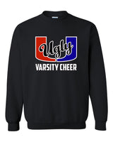 Ugly U Varsity Cheer Unisex Black Crew Neck Sweatshirt