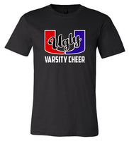 Ugly U Varsity Cheer Black Unisex Jersey Tee